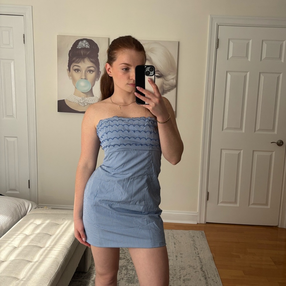 Zara Xs Ruched Mini Dress